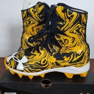 Under Armour Highlight Yellow Football Cleats New